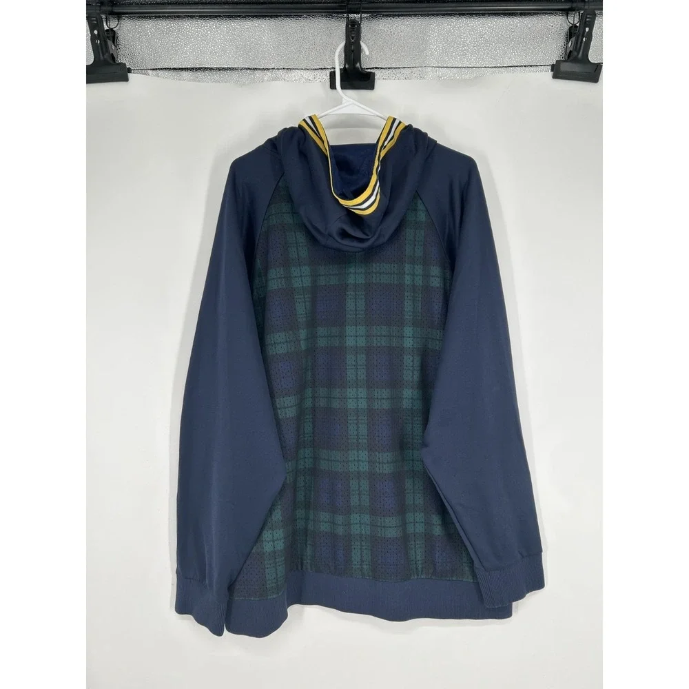 Polo Sport Ralph Lauren Performance Hoodie Graphic Navy Tartan Blackwatch Plaid‎